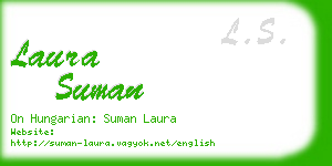 laura suman business card